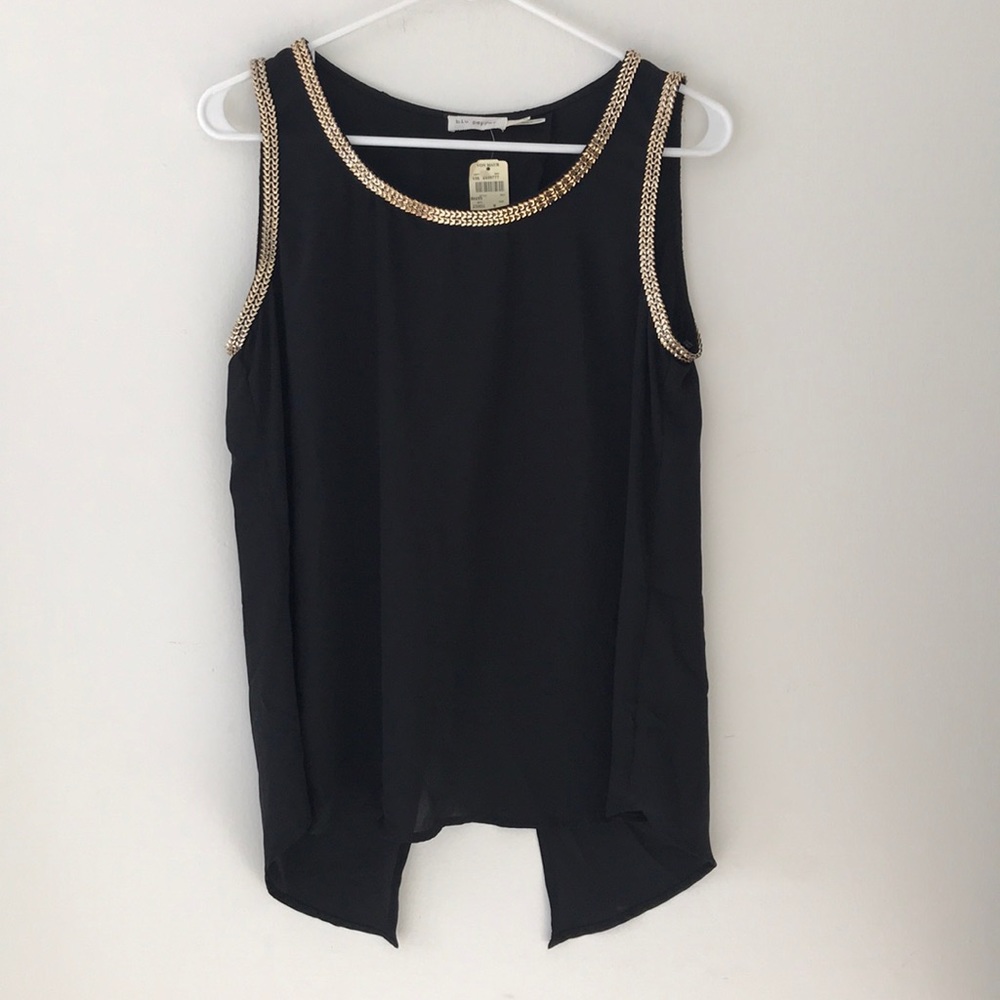 Black embellished top